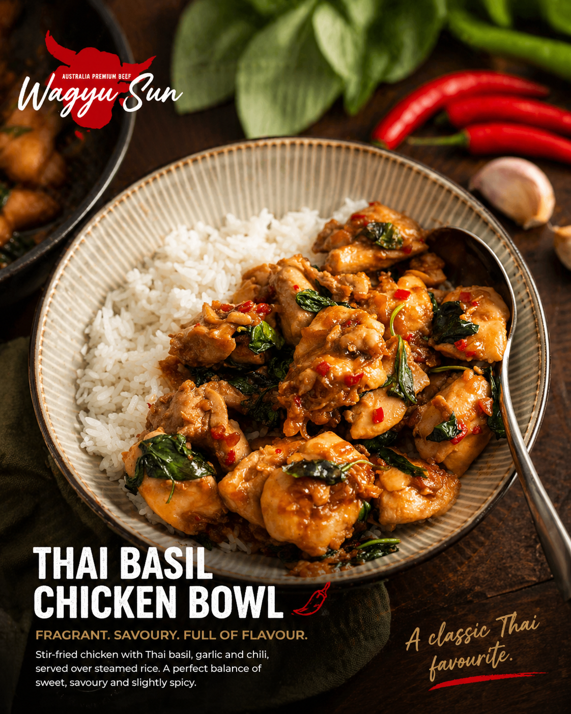 Thai Basil Chicken Bowl
