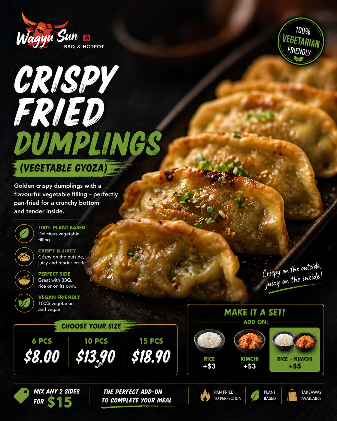 Crispy Fried Vegetable Dumplings (Vegan Gyoza)